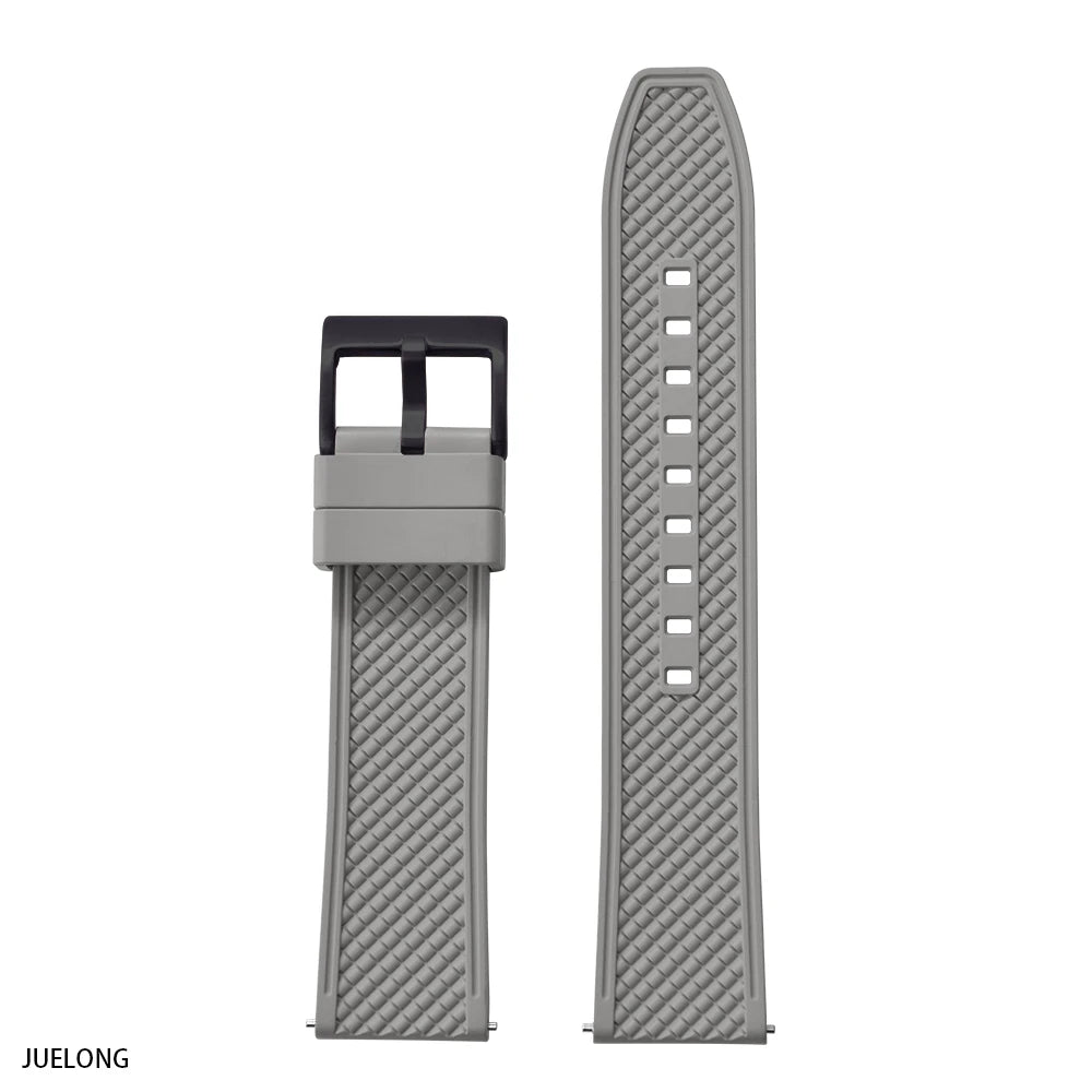 Nouveau Design HAISCH FKM bracelet de montre en caoutchouc 18mm 20mm 22mm 24mm forme de balle bracelets de montre à dégagement rapide bracelets de plongée étanches