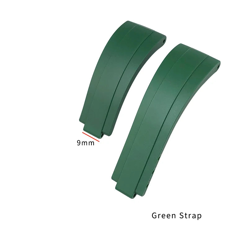 Correa de reloj de caucho para Rolex DayRequiSubmariner, correa de silicona estilo Oysterflex, cierre desplegable, 20 mm, 21 mm, 19 mm, 18 mm