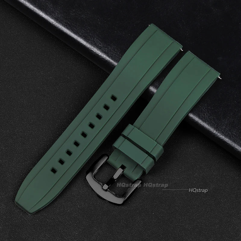Cinturino per orologio in silicone di alta qualità, cinturino in gomma a sgancio rapido 20mm 22mm, bracciale di ricambio, accessori per donne e uomini