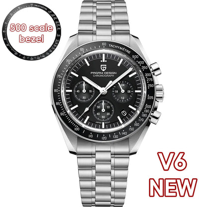 Orologio da uomo Moon 40mm con cronografo al quarzo - PAGANI DS N Tribute CK2998 Retro Sport