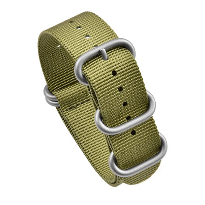 Bracelet en Nylon Noir de Haute Qualité pour Homme, Accessoire de Plongée à Rayures Militaires, pour Montre DW SeATM, 20mm 22mm