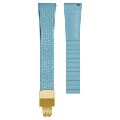 Bracelet de montre en caoutchouc Premium - Boucle Silver, Gold ou Noir