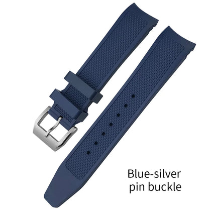 High Quality Rubber Watch Strap 19mm 20mm for IWC Pilot Watches Mark XVIII Black Blue Waterproof Silicone Bracelet Sport Straps