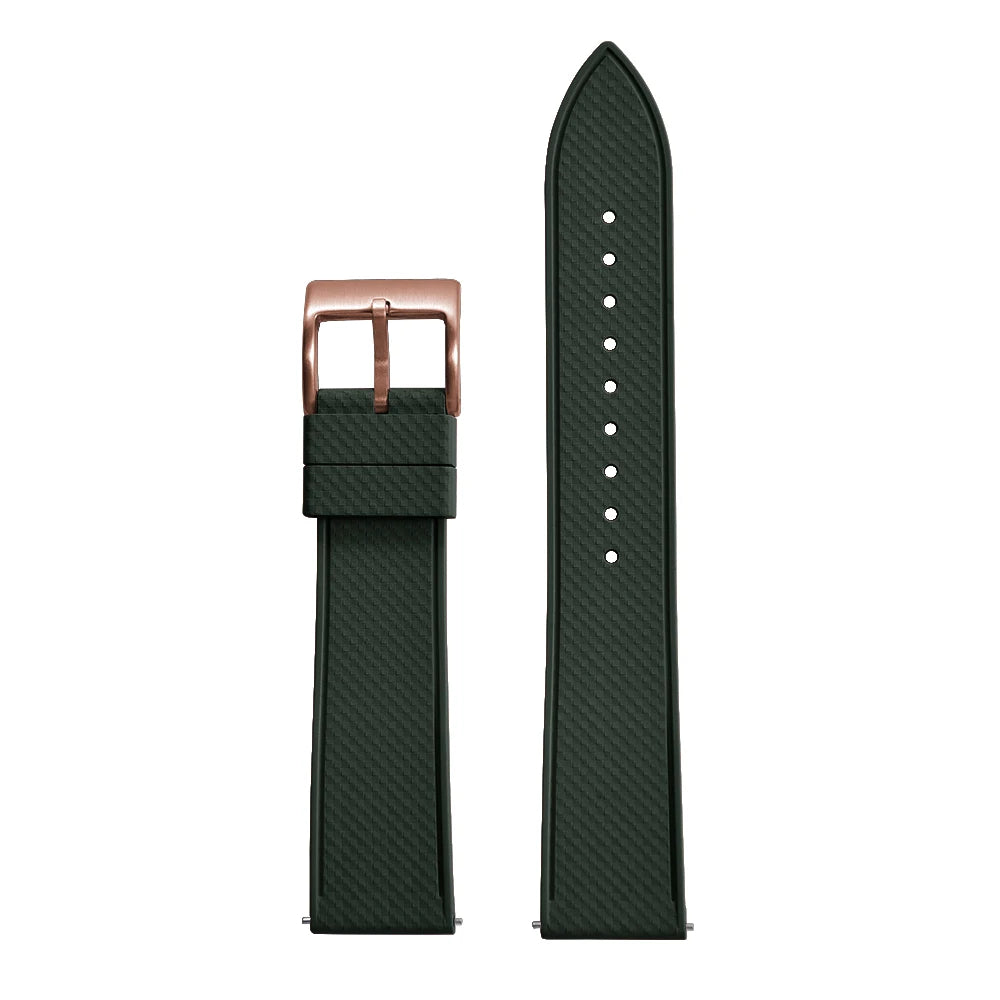 Premium FKM Rubber Watch Band 20mm 22mm Quick Release Diving Waterproof Watch Straps Soft Durable Unisex FPM Bracelets