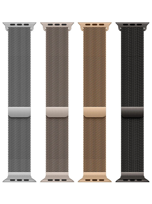 Ремешок Milanese Loop для Apple Watch, 46 мм 44 мм 45 мм 40 мм 42 мм 41 мм, ремешок, iWatch серии 11 10 9 8 SE 7 6 Ultra 3 2