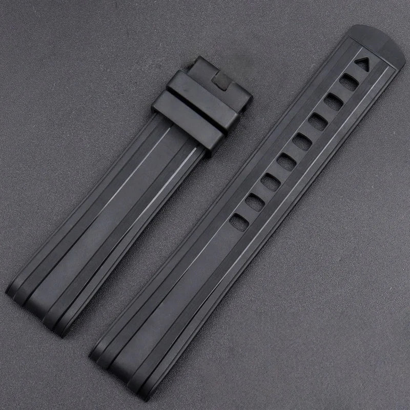 20mm 橡胶表带，兼容欧米茄海马系列300