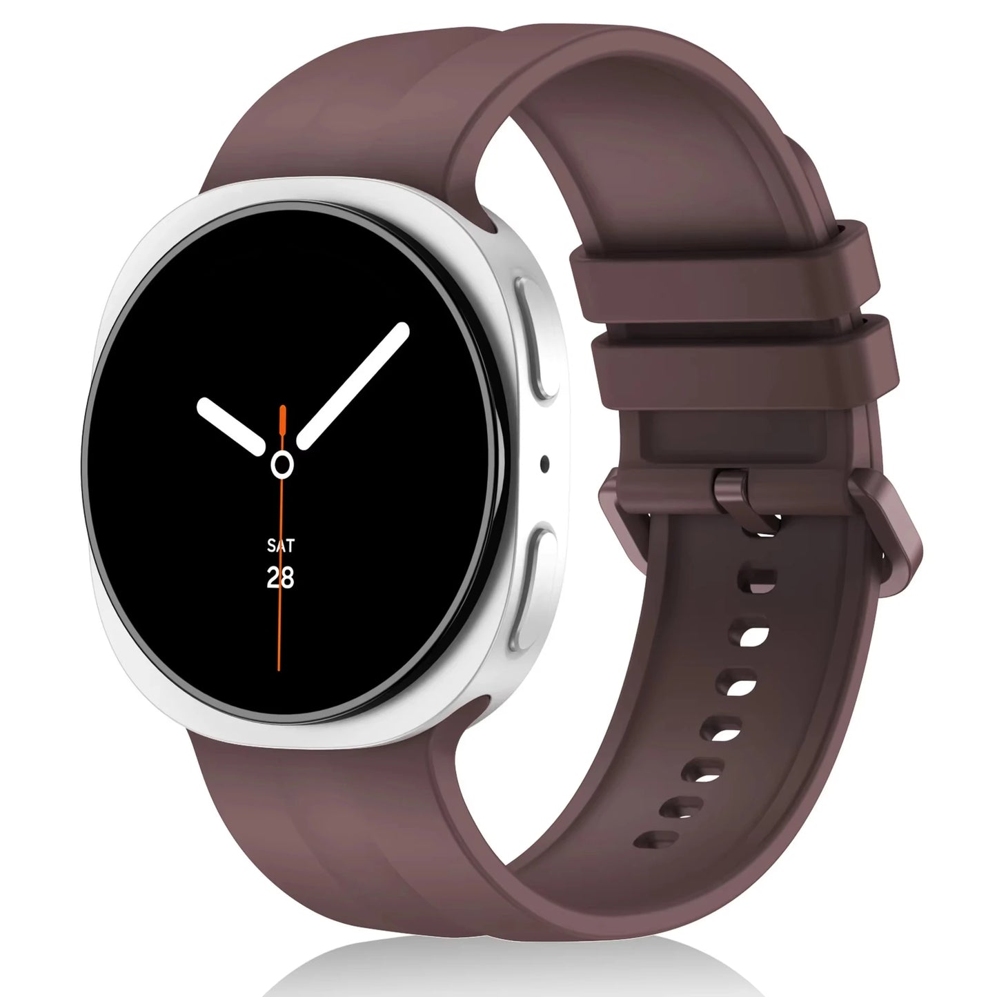 Original Silicone Strap for Samsung Galaxy Watch 9 8 44mm 40mm, Correa Band for Galaxy Watch 9 8 Classic 46mm, Accessories