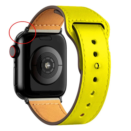 Cinturino in pelle per Apple Watch, Ultra 3, 49mm, 46mm/42mm, 41mm/45mm, 44mm, 40mm, iWatch serie 11 10 9 8 7 4 5 6 se