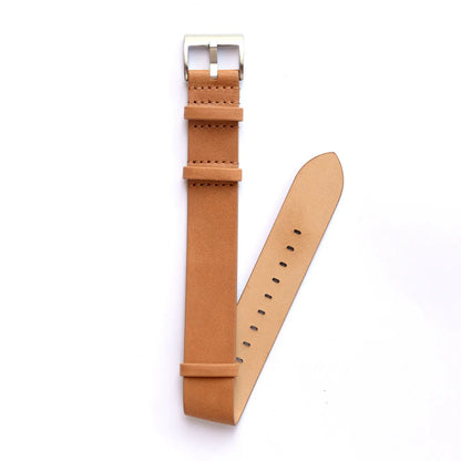 Ingent Field-Brown Leather Watch Strap, 18mm, 20mm