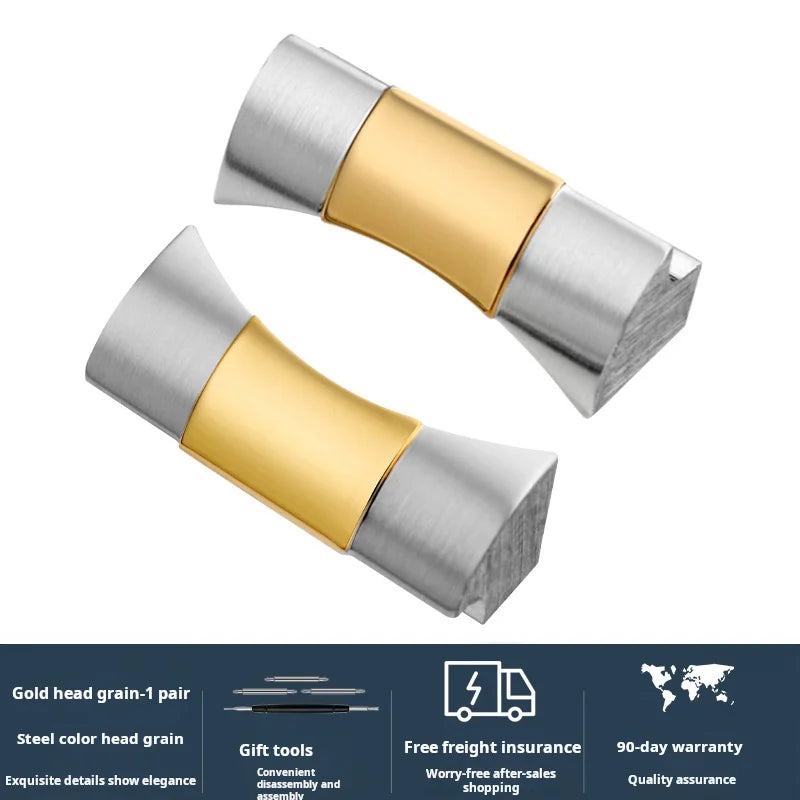 Bracelet en caoutchouc incurvé en acier inoxydable, 20mm 21mm 22mm, lien d'extrémité de tête pour Tudor Biwan M79363, connecteur adaptateur petit monstre
