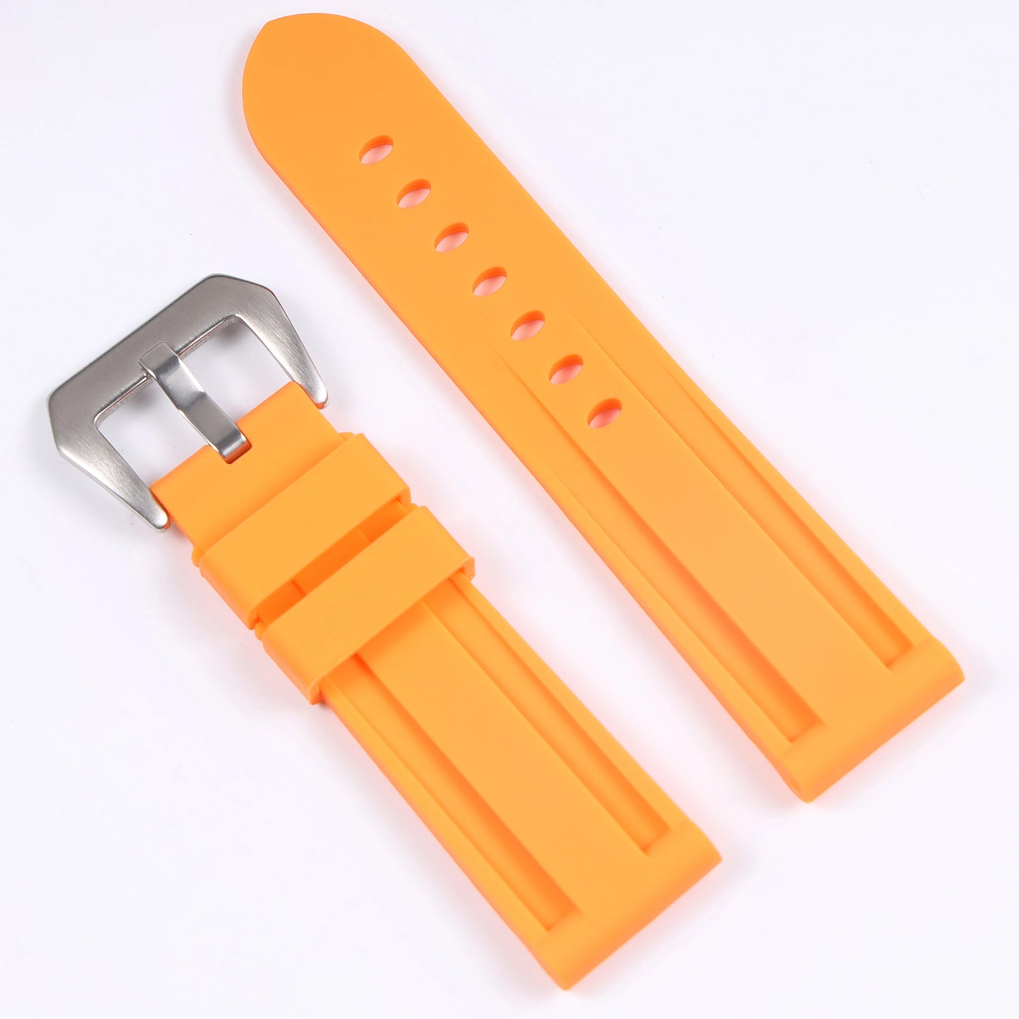 Bracelet de montre universel en silicone 20-26 mm noir jaune bleu vert rouge en caoutchouc pour Panerai Seiko Casio Huawei Samsung