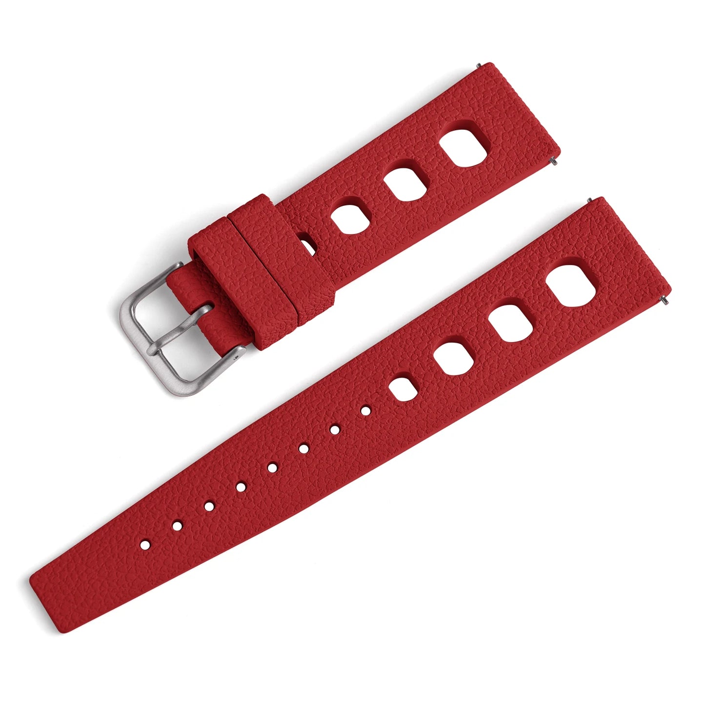 Bracelet de montre en caoutchouc FKM 20 mm 22 mm à libération rapide pour hommes et femmes, étanche, souple, en fluororubber de qualité supérieure, respirant