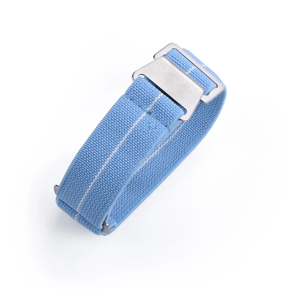 French Army Nylon Strap from the 60s, 20mm 22mm, for Parachute, Elastic, Nylon, Black, Blue, Green, Grey, Universal Fabric Watch Strap for Men