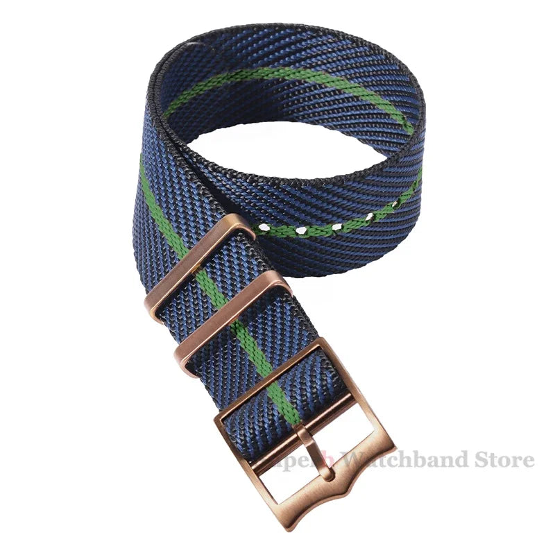 Bracelet en Nylon de qualité supérieure pour Bracelet de montre militaire en toile Tudor, 20mm 22mm, en tissu Seiko, pour Bracelet Rolex, boucle en Bronze