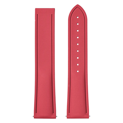 Bracelet montre en caoutchouc florocarbone - avec ou sans Surpiqures / Rapide / Déployante