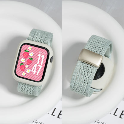 Cinturino e cassa in silicone Candy per Apple Watch, compatibile con le misure 46mm, 49mm, 44mm, 42mm, 41mm, 40mm, 38mm, SE, 10, 9, 6, 5, Ultra 2, cinturino in nylon iwatch + cassa