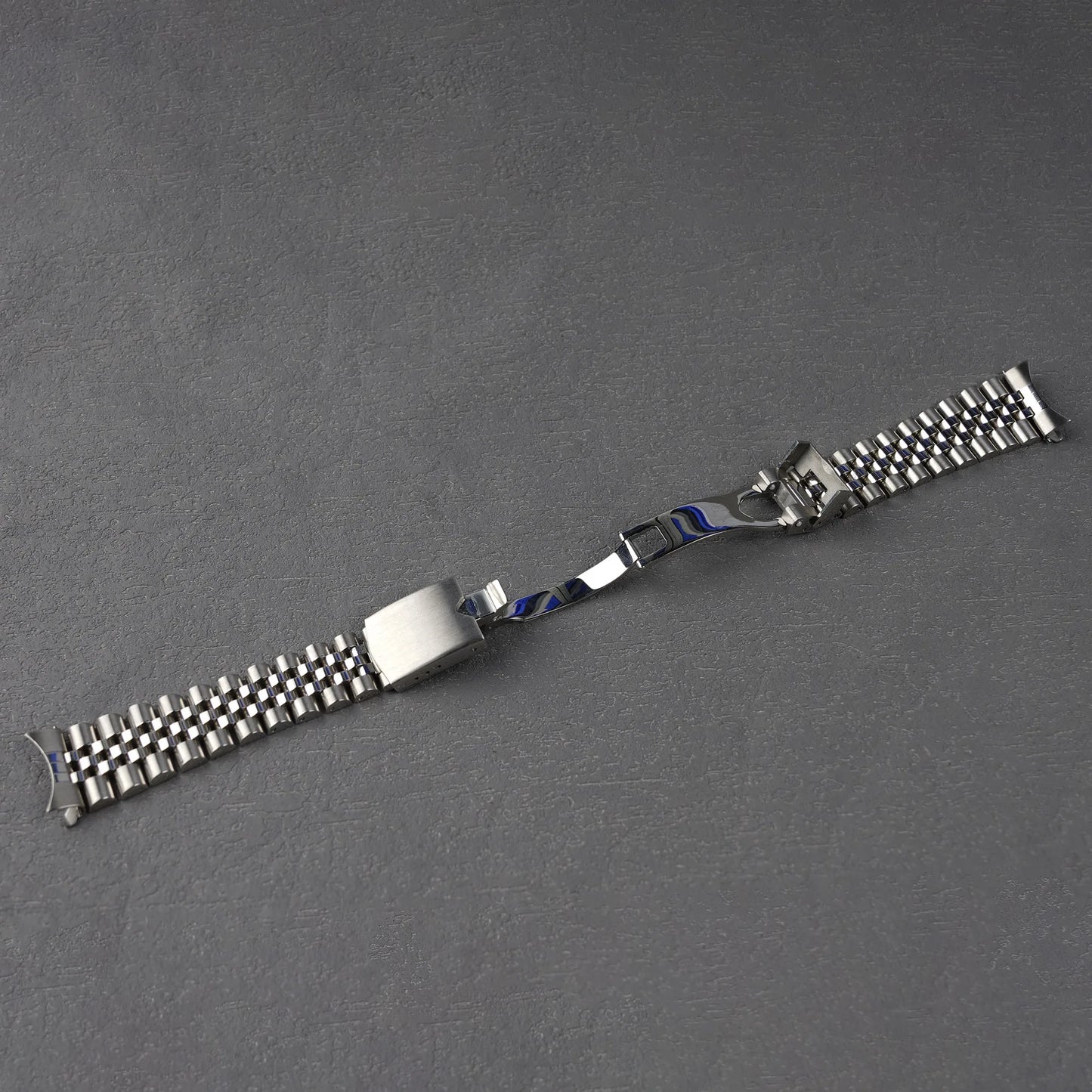 For Seiko DressKX 5 Sport (SRPE53 SRPE55 SRPE57 SRPE58) - Jubilee Watch Band 20mm Solid Curved End Stainless Steel Bracelet