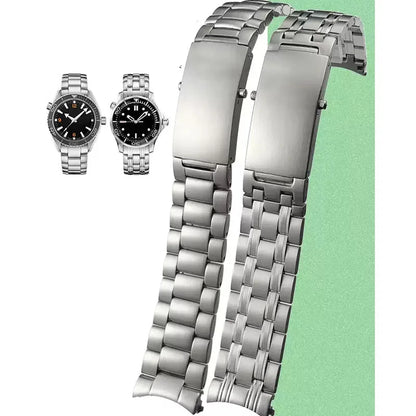 Bracelet de montre de remplacement en acier inoxydable, pour Omega Seamaster 300 Ocean 007 316L, solide, accessoires 18mm 20mm 22mm