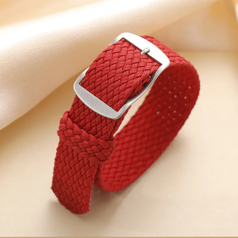 14mm 16mm 18mm 20mm 22mm Nylon Woven Canvas Watch Strap for Perlon for Omega Watchband Men Women Sport Wristband Accessories