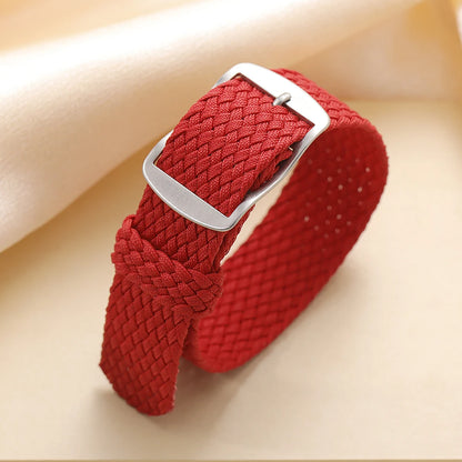 14mm 16mm 18mm 20mm 22mm Nylon Woven Canvas Watch Strap for Perlon for Omega Watchband Men Women Sport Wristband Accessories