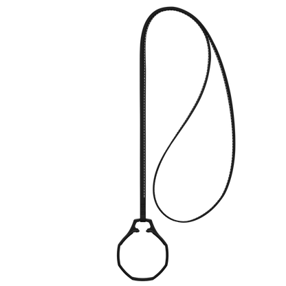 Cordon en cuir + anneau en biocéramique pour montre de poche Swatch Royal Pop, support de pendentif à accrocher au cou, cuir de veau de qualité supérieure avec surpiqûres
