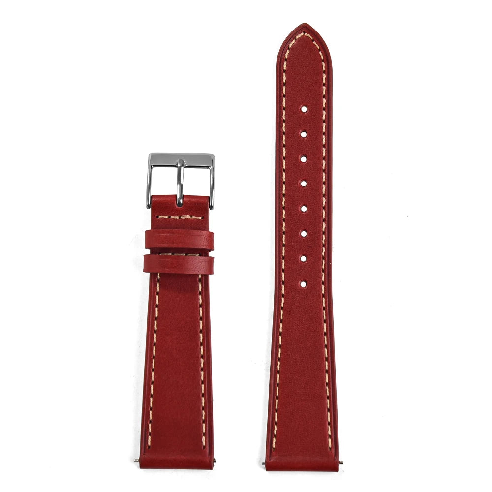 Bracelet en cuir vintage pour Cartier Tissot Omega, hommes et femmes, bracelet en cuir à dégagement rapide, 18 mm, 20 mm, 22 mm, design tanné végétal