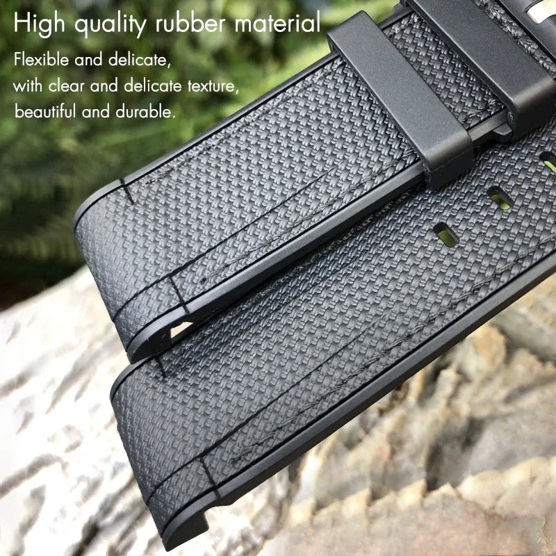 Nouveau bracelet de montre en caoutchouc naturel 22mm 23mm pour bracelet Tudor noir baie Bronze bracelet bicolore bracelet de montre en Silicone souple outils gratuits