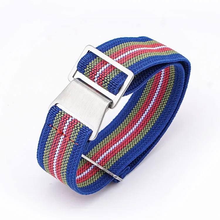 18mm 20mm 22mm 24mm Parachute élastique en Nylon Bracelet de montre hommes Sport de plein air militaire ceinture de sécurité Bracelet accessoires