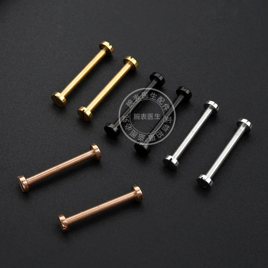 Men's and Women's Silicone Leather Watch Strap, Watch Screw Stem, Connecting Rod, Strap Accessories, W3140003 Wravi 77U2 Series, Cartier Pasha