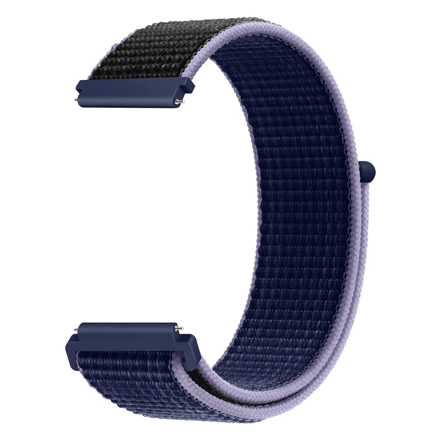 Bracelet à boucle en Nylon pour Amazfit Bip 6/5/GTS 4/3/2/2e/Mini/GTR 42mm/47mm/GTR 4/3 Pro Sport, 20mm/22mm, 2 bandes