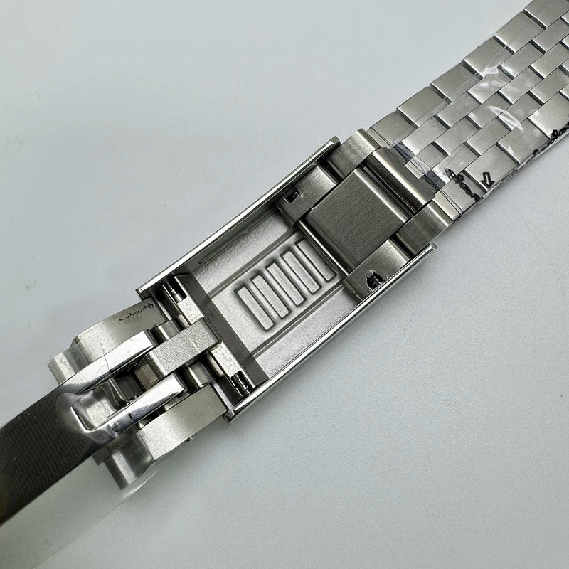 Silver Solid Stainless Steel Oyster/Jubilee Bracelet, 20MM Width, Adjustment Clasp for Datejust SUB GMT NH35 36/40mm Watch Case