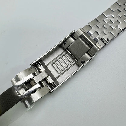 Silver Solid Stainless Steel Oyster/Jubilee Bracelet, 20MM Width, Adjustment Clasp for Datejust SUB GMT NH35 36/40mm Watch Case