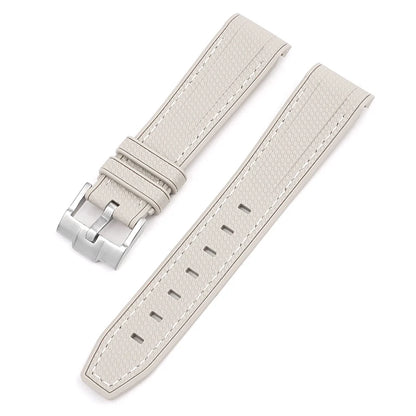 Bracelet de montre en caoutchouc et Silicone, 20mm, pour Omega X Swatch Joint MoonSwatch, pour Seamaster 300, pour hommes et femmes, extrémité incurvée
