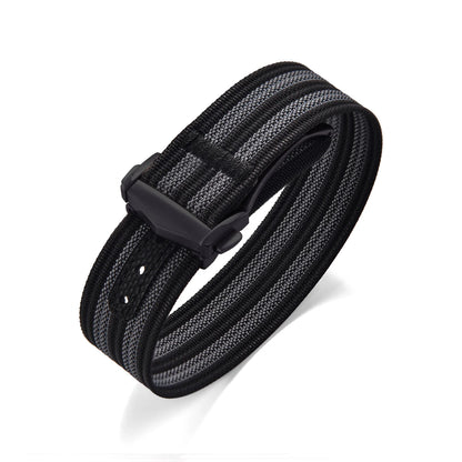 Ribbed Nylon Military Watch Strap 18mm 20mm 22mm with FKM Rubber Deployment Buckle, Sports Bracelet for Men Omega/Tudor/Seiko
