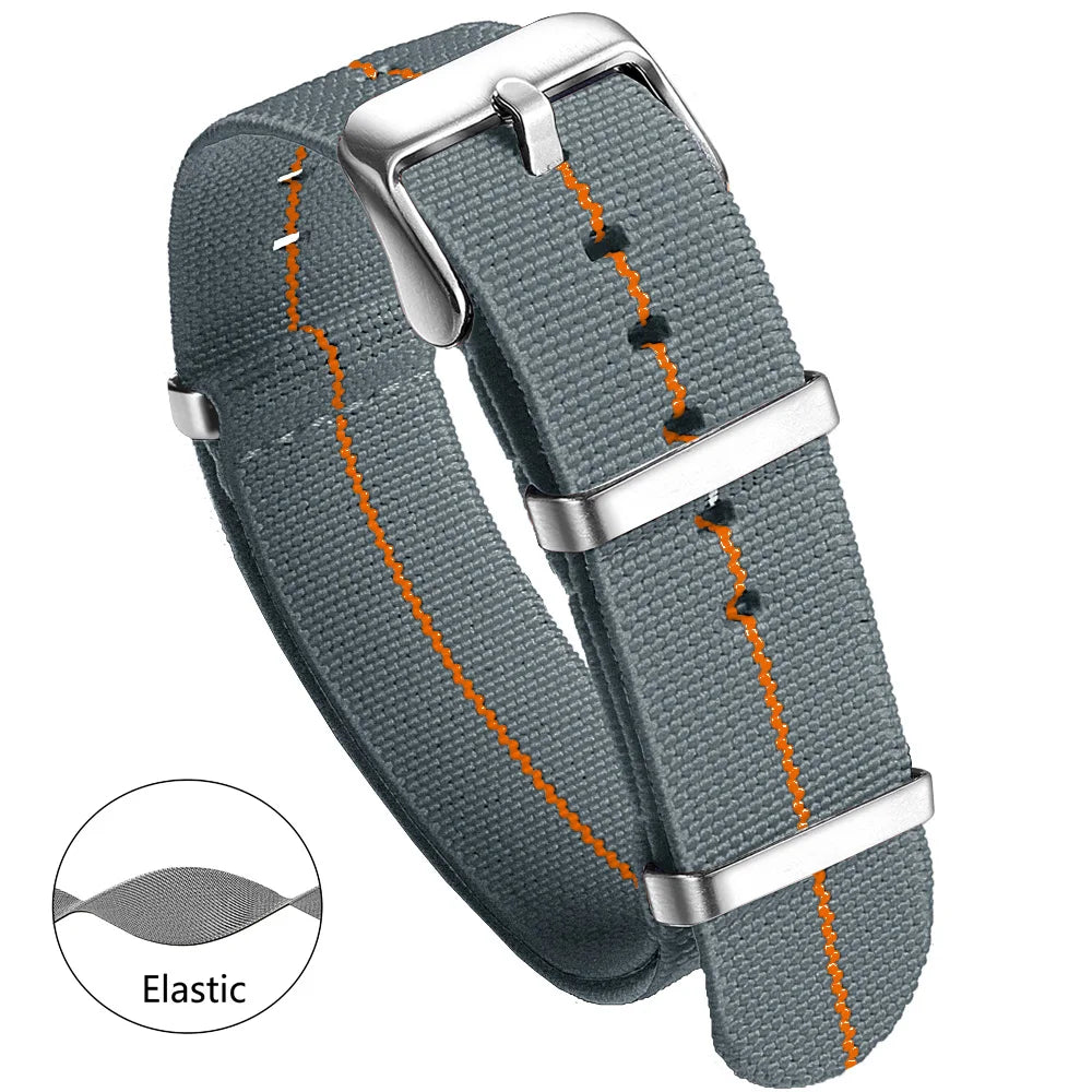 Bracelet de montre en Nylon 20mm 22mm bracelets de montre confortables boucle militaire lavable Blet pour hommes bracelets de montre