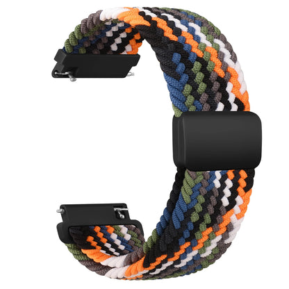 Bracelet magnétique tressé de 22mm pour Amazfit GTR 4 3 2 2e 3 Pro/GTR 47mm, Bracelet pour Amazfit BIP 6 5/Pace/Stratos 2S