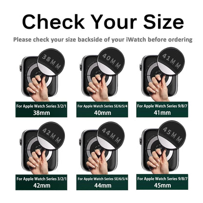 Coque en verre et diamant pour Apple Watch, 46mm 40mm 44mm 41mm 42mm 45mm, protection antichoc brillante, iWatch série 11 10 9 SE 7 8