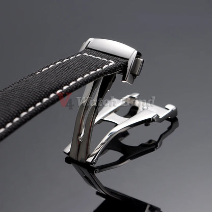 Correa de reloj de nailon tipo vela, 20 mm 22 mm, para Omega Seamaster 300, para Speedmaster AT150, cierre desplegable, correas deportivas para hombre