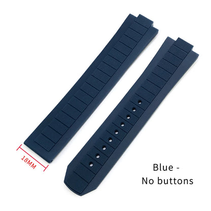 Bracelet de montre en caoutchouc et Silicone convexe, 10x21mm, pour Omega Seamaster Planet Ocean 600M, série 217.30.42 217.32.42, bracelet de montre étanche