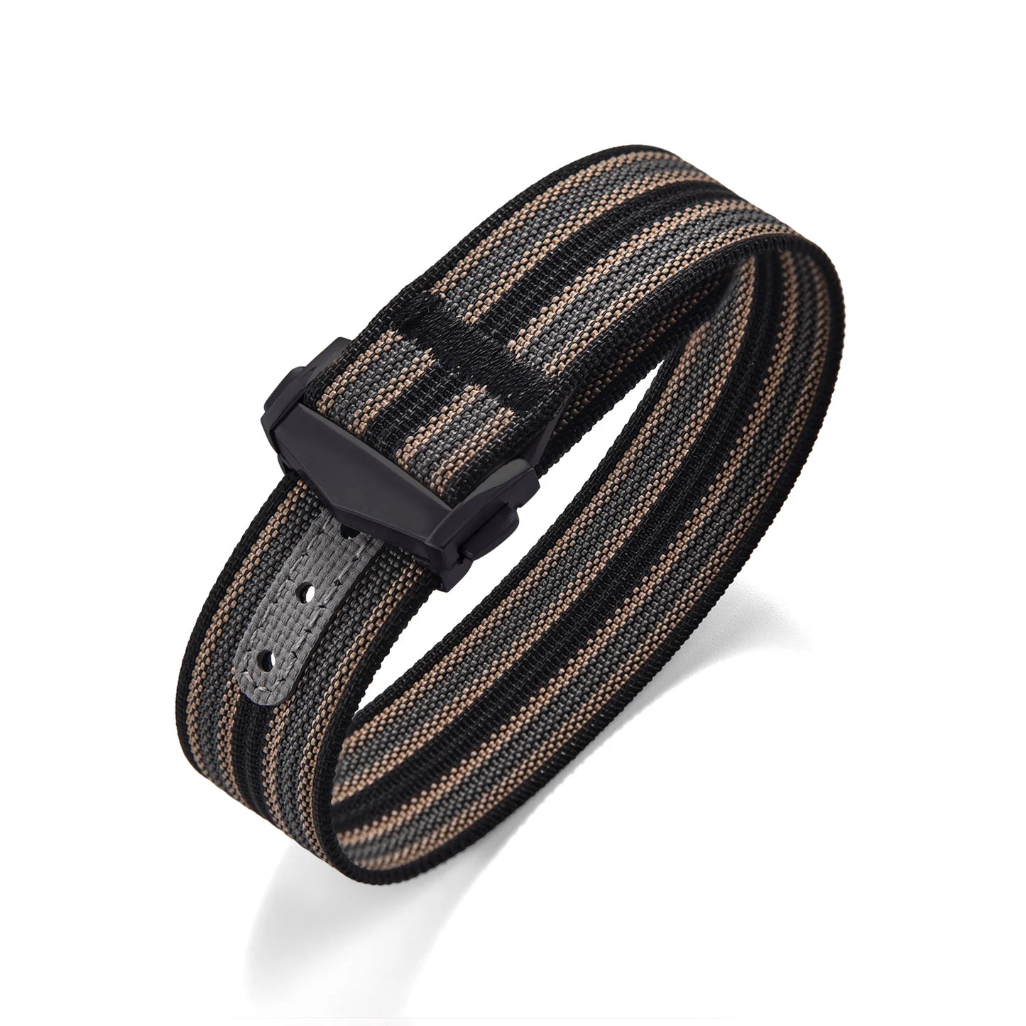 Bracelet de montre en nylon côtelé Omega avec fermoir déployant 18mm 20mm 22mm, bracelet sport en caoutchouc FKM pour Swatch MoonSwatch