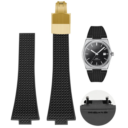CTS Rubber strap for TISSOT PRX Powermatic 35mm 40mm 11mm 12mm Quick Release Spring Bar Watch Straps FKM Black Navy
