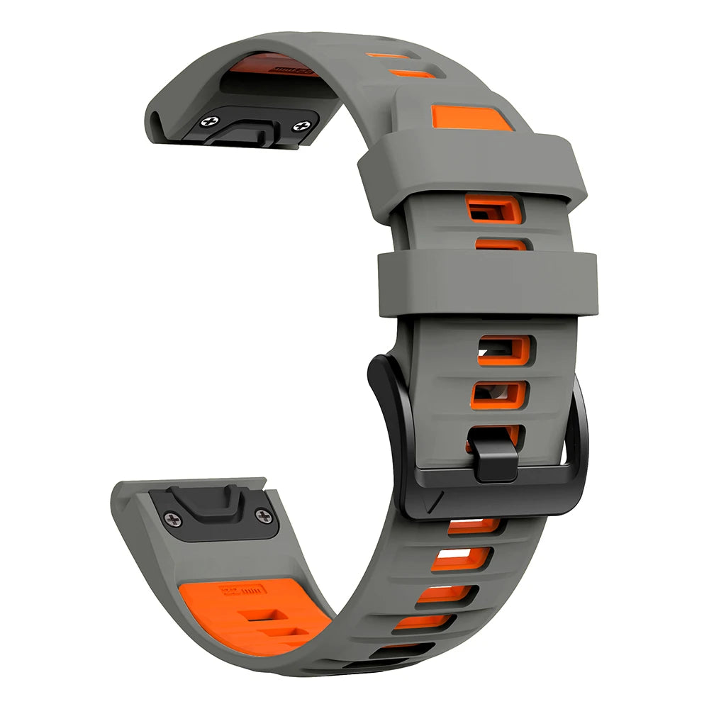 Bracelet de montre en silicone 22 mm 26 mm pour Garmin Fenix 8Pro 7 7X 6X Pro 5X Plus Epix Gen2 Enduro 3 2, bracelet souple à libération rapide QuickFit