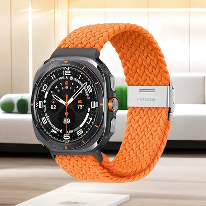 1 pezzo cinturino intrecciato elastico in Nylon per Samsung Galaxy Watch 8 Classic 46mm/Ultra 47MM fibbia in metallo per Samsung Galaxy Watch8