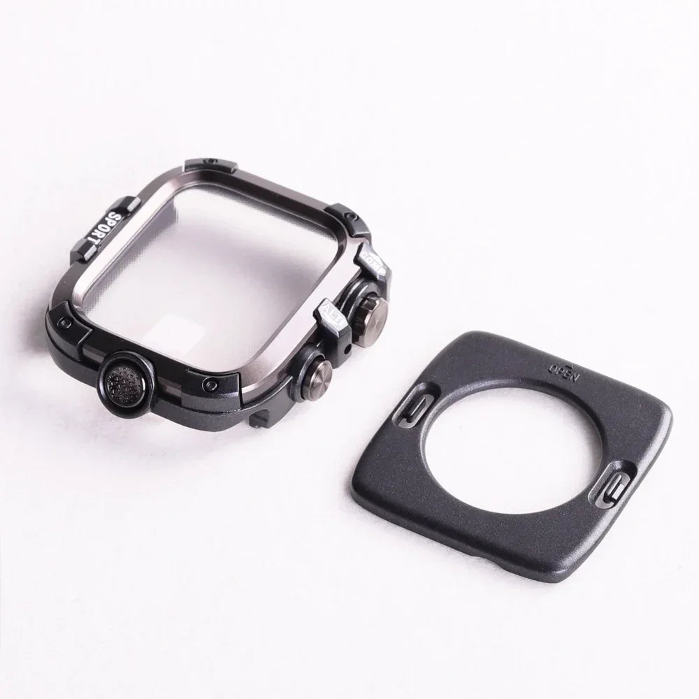 Custodia in lega di alluminio per Apple Watch Series 9 8 7 45 mm per iWatch 654SE 44 mm