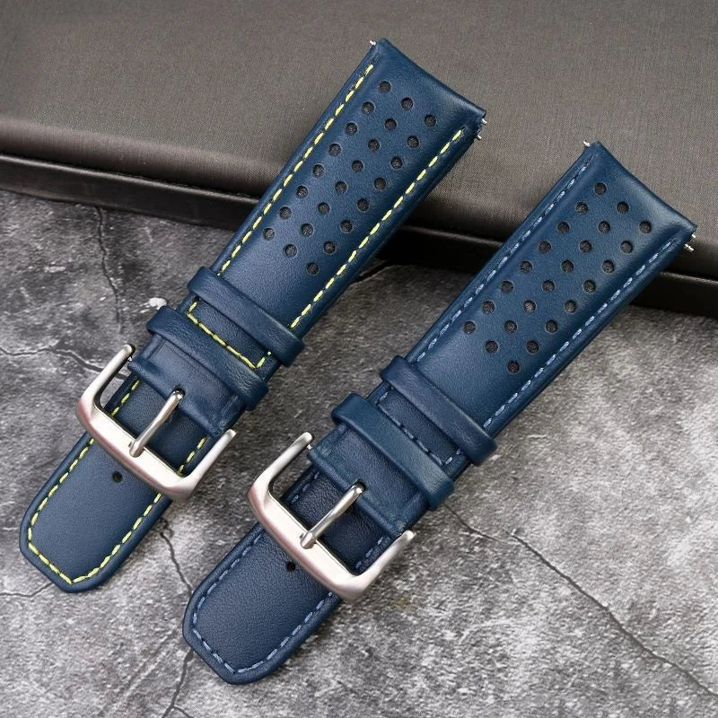 Cinturino 22mm 23mm in pelle bovina per Citizen Blue Angel AT8020-54L JY8078 AT8020-03L 54L, estremità curva, da uomo, per orologio