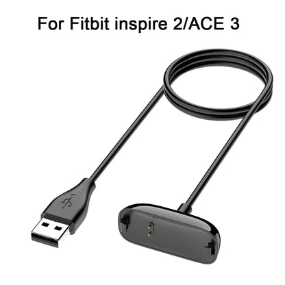 Chargeur USB 100cm pour Fitbit Inspire/Inspire 2/Inspire 3, câble de chargement avec clip, station d'accueil pour Fitbit Inspire HR/ACE 2/ACE 3
