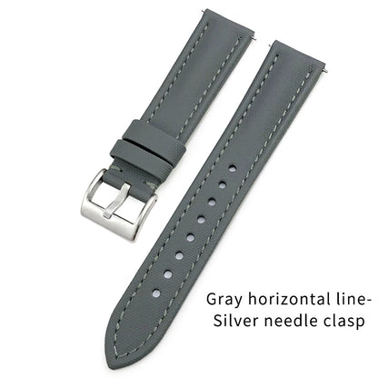 Bracelet de montre à dégagement rapide en nylon et cuir, 23mm, 24mm, 22mm, 21mm, 20mm, 19mm, 18mm, pour Blancpain Fifty Fathoms Tissot 1853