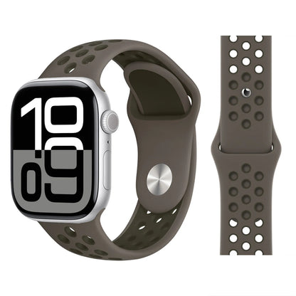Bracelet en Silicone pour bracelets de montre Apple 46mm 44mm 45mm 40mm 41mm 42mm, Bracelet de Sport Correa iWatch série 11 10 9 SE 8 7 6 5