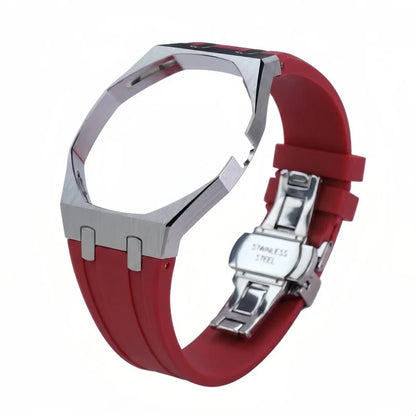 Kit de modification de bracelet en silicone et boîtier de montre en acier inoxydable pour Swatch X AP Royal Pop Pocket Changer, accessoires personnalisés pour montre