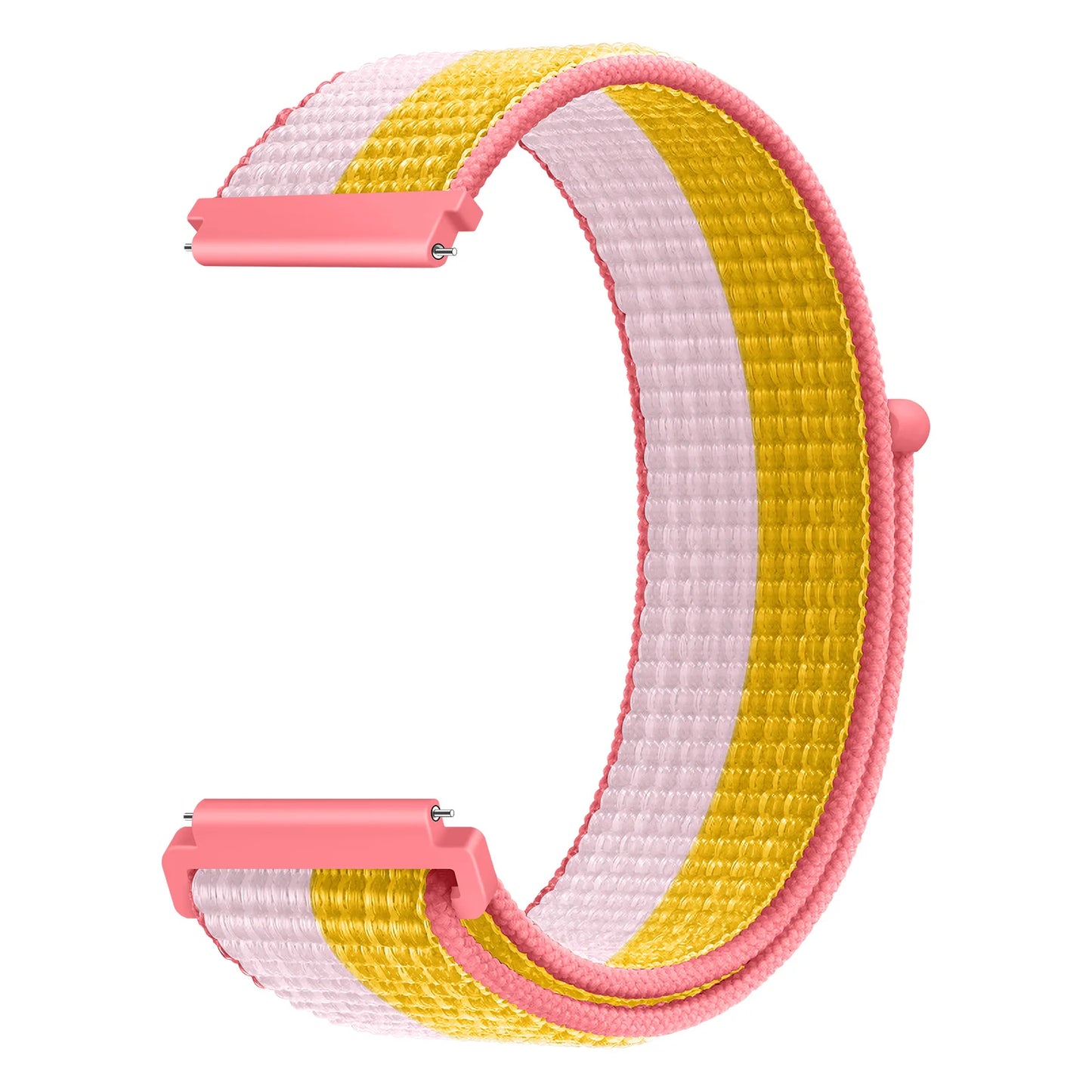 Bracelet à boucle en Nylon pour Amazfit Bip 6/5/GTS 4/3/2/2e/Mini/GTR 42mm/47mm/GTR 4/3 Pro Sport, 20mm/22mm, 2 bandes